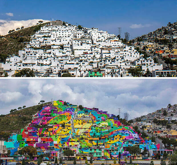 Раскрасим мир яркими красками: чудесное превращение серых зданий в произведения искусства с помощью граффити