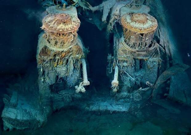 17. Так сейчас выглядят двигатели Титаника на дне океана. интересное, необычные фото, фото