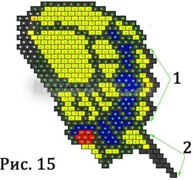 Схемы бабочек кирпичным плетением из бисера