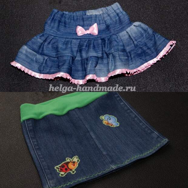 Джинсовые юбки для девочки