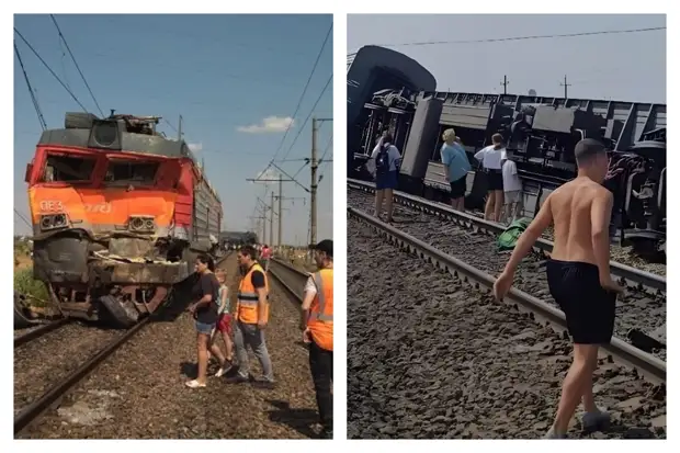 Очередная авария с поездом произошла сегодня в Волгоградской области. Пассажирский поезд, который следовал из Казани в Адлер, столкнулся с грузовиком.