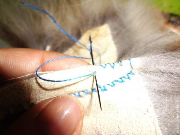 Основной шов скорняка для шитья меха