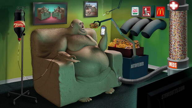 Сатирические иллюстрации Steve Cutts Сатирические иллюстрации Steve Cutts