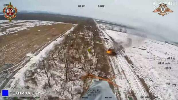 «Охотник» на Константиновском направлении выжег технику ВСУ и попал на видео