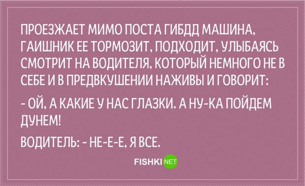 20 анекдотов о сотрудниках ГИБДД Анекдоты, гаи, гибдд