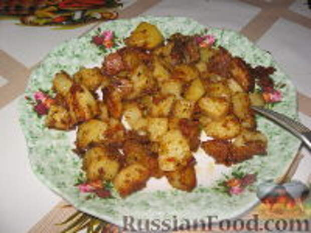 Фото к рецепту: Картофель с сыром и специями