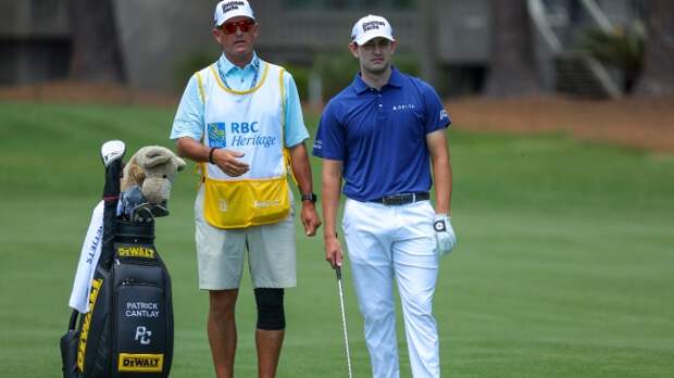 Patrick Cantlay prepares for a shot at the RBC Heritage.
