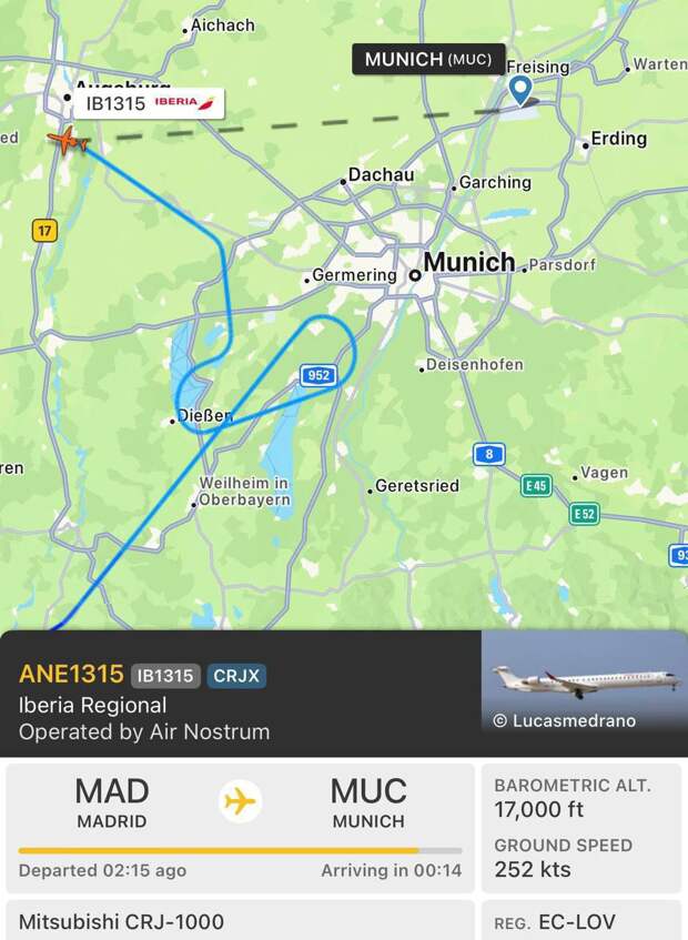 🗺❗️Вторую ночь подряд международный аэропорт Мюнхена на юге Германии закрыт для