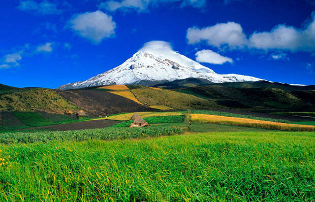 Вулкан Чимборасо — самая высокая точка Земли, если считать от центра планеты