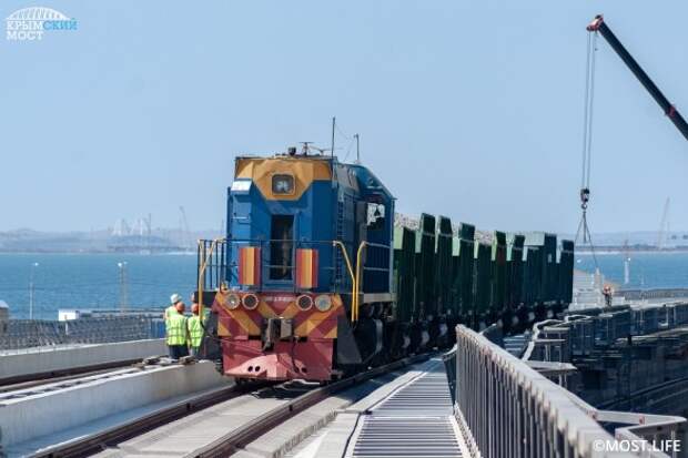 В следующем году откроется железнодорожная часть Крымского моста. Фото: most.life