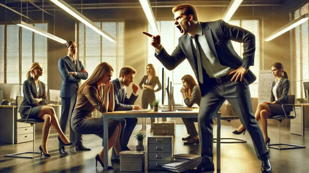 Начальник на работе / Изображение сгенерировано нейросетью DALL-E / amic.ru