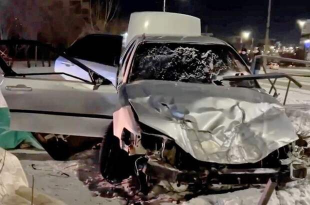 Проткнуло металлическим забором