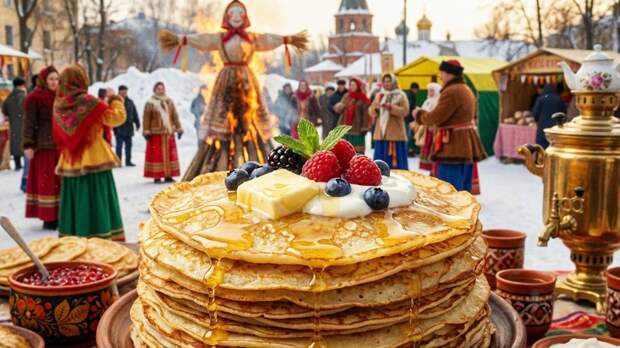 Стоимость блинов на Масленицу в России за год снизилась на 6%