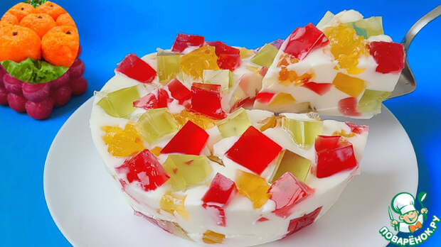 Торт "Битое Стекло" без выпечки и духовки