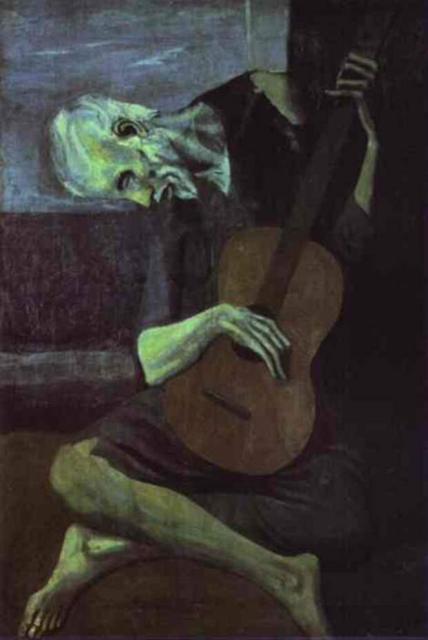 Пабло Пикассо. Старый гитарист. 1903 год