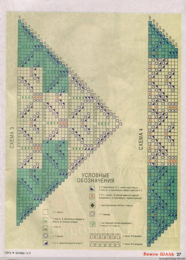 Шьём, вяжем, вышиваем№2 2014 针织披肩 - 紫苏 - 紫苏的博客 Шьём, вяжем, вышиваем№2 2014 针织披肩 - 紫苏 - 紫苏的博客