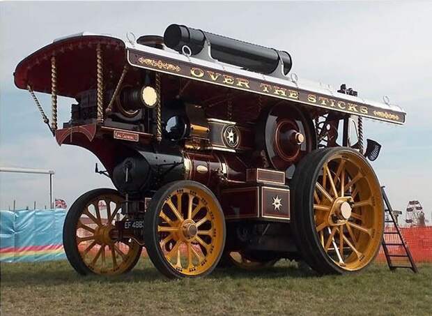 авто, паровой двигатель