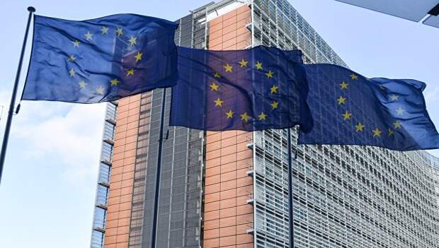 Флаги Европейского Совета в Брюсселе. Архивное фото