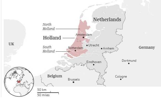 Вчера с карты мира исчезла Голландия