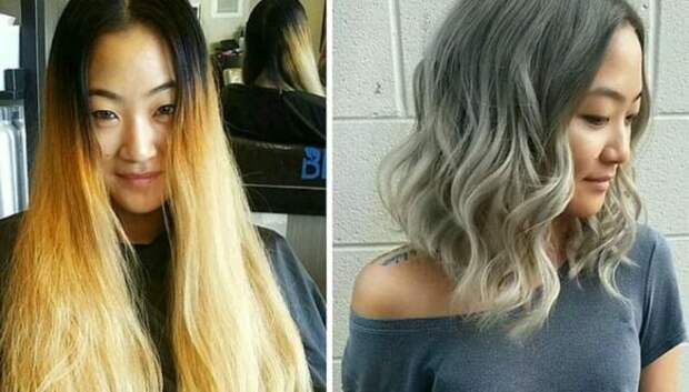 20 фото людей «до и после» того, как они обрезали свои длинные волосы