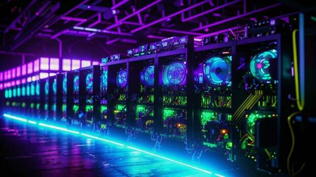 Майнинг криптовалюты / Изображение сгенерировано ИИ FusionBrain.AI от Sber AI / amic.ru