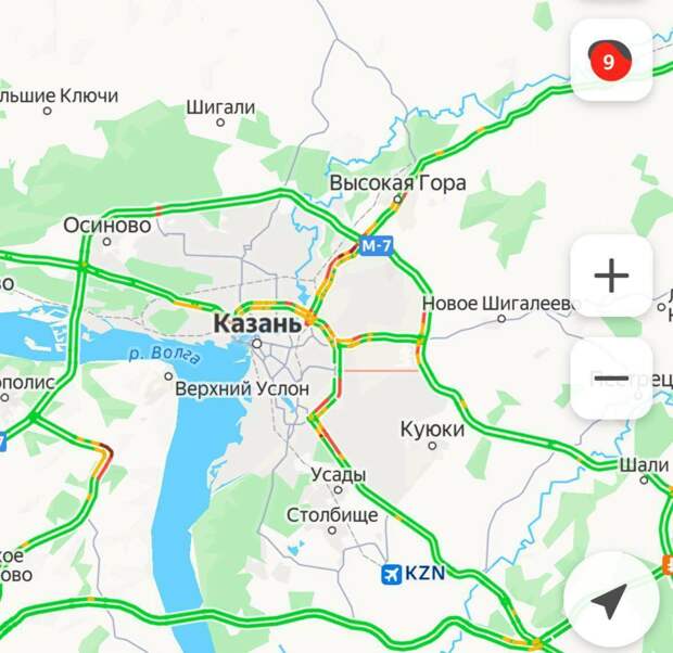 Казанда буран сәбәпле бөкеләр 9 баллга җитте