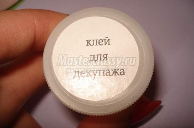 Декупаж бутылки шампанского «Розы»