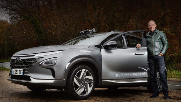 Hyundai nexo. Пиккар, обладатель золотой авиационной медали ФАИ и медали Хаббарда за достижения в области авиации и воздухоплавания, теперь отметился и в автомобильной отрасли.