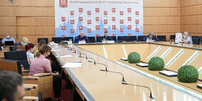 Состоялась пресс-конференция, посвященная деятельности московских пожарных и спасателей