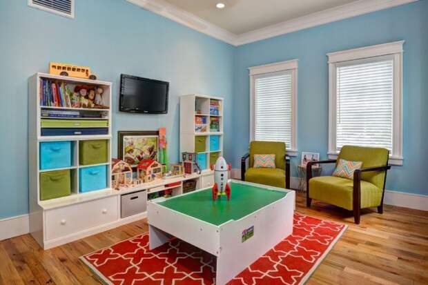 Яркий дизайн детской комнаты, который одинаково подойдет и для девочки, и для мальчика