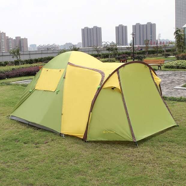 ставить палатку в городе
