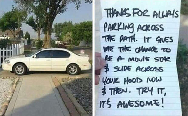 Passive-aggressive Parking Notes