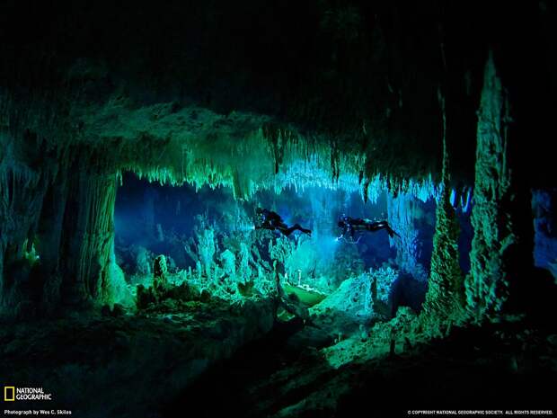 Подводная пещера, Багамы
