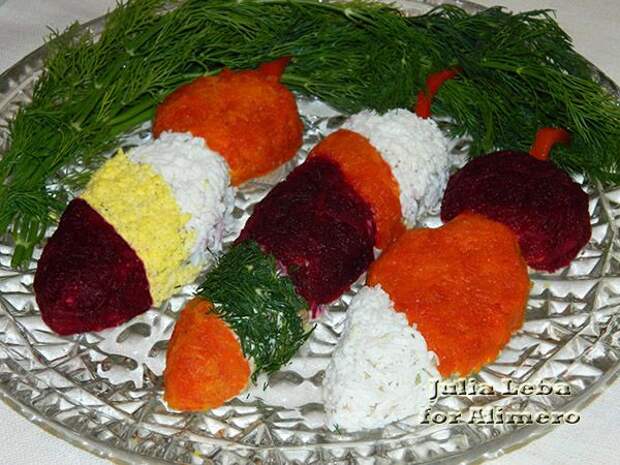 Мясной салат Новогодние игрушки Мясной салат Новогодние игрушки