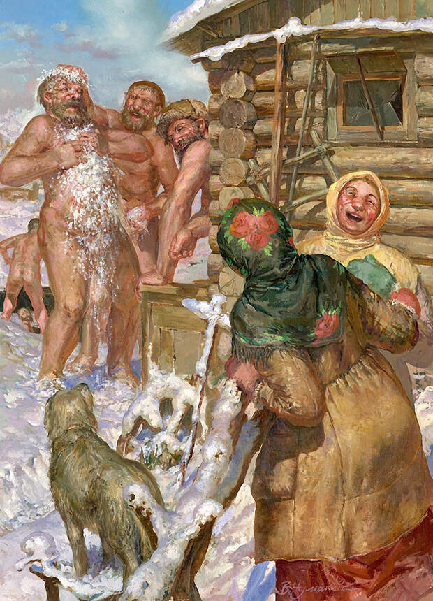 Баня в картинах русских художников