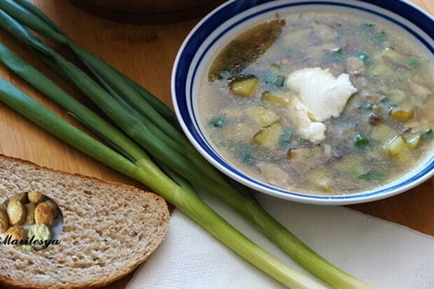Готовим вкусный летний суп с грибами всего за 15 минут