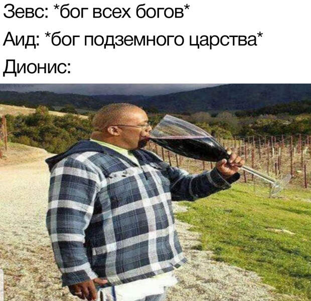 греческие боги в мемах