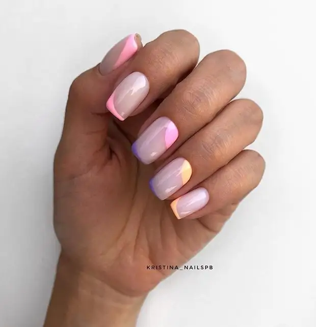 асимметричный френч фото 44