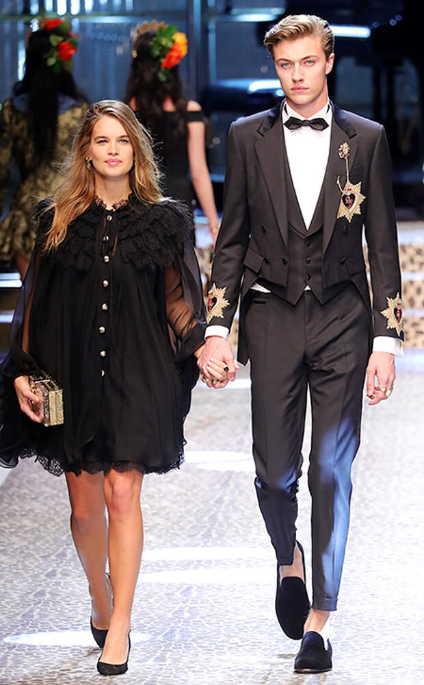 Лаки Блю Смит и Сторми Бри вместе участвовали в показе Dolce&Gabbana в феврале этого года