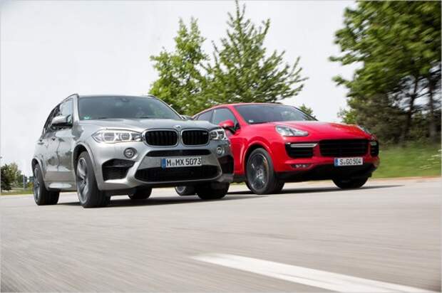 Тест-драйв: BMW X5 M против Porsche Cayenne Turbo S