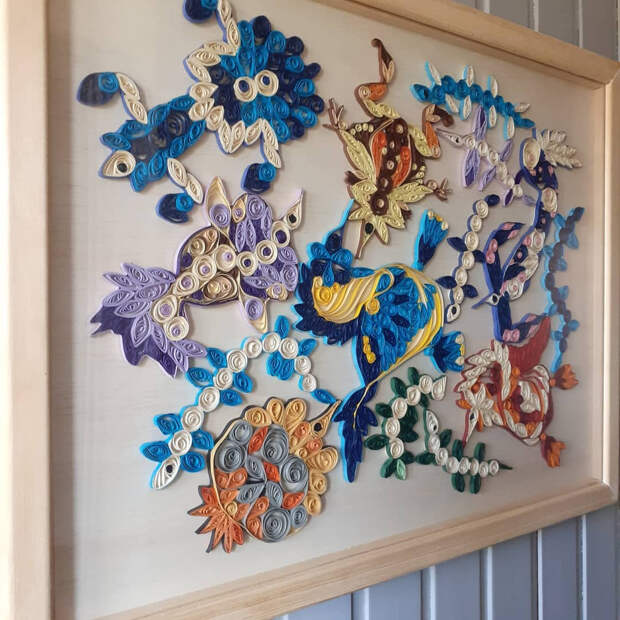 Замысловатое искусство из цветной бумаги от Intuition Paper Art