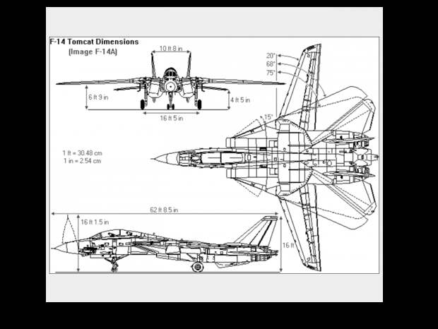 Палубный истребитель F-14 "Томкэт"