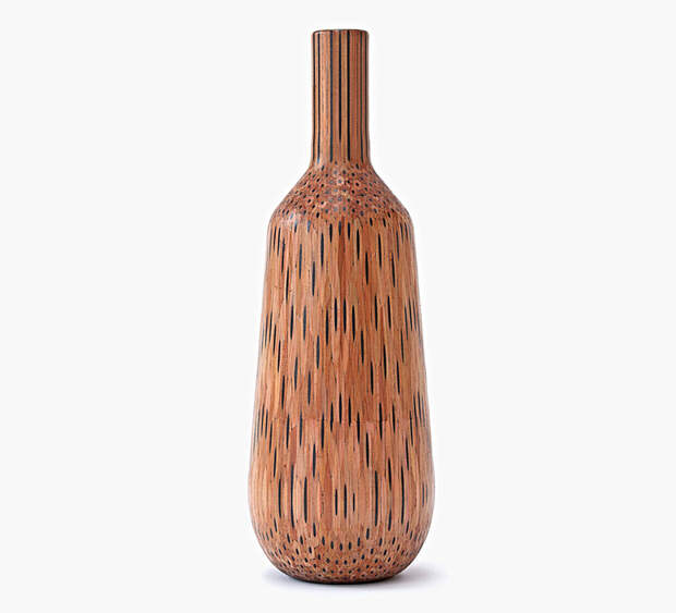 деревянная ваза