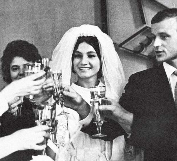 Редкие свадебные фотографии советских знаменитостей СССР, свадьбы