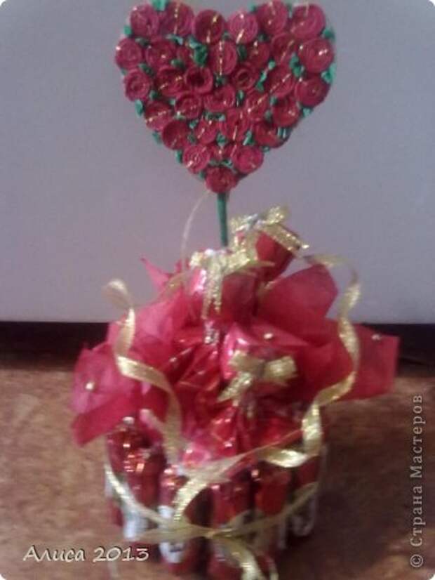 Мастер-класс Валентинов день Бумагопластика сладкая валентинка Бумага гофрированная фото 1