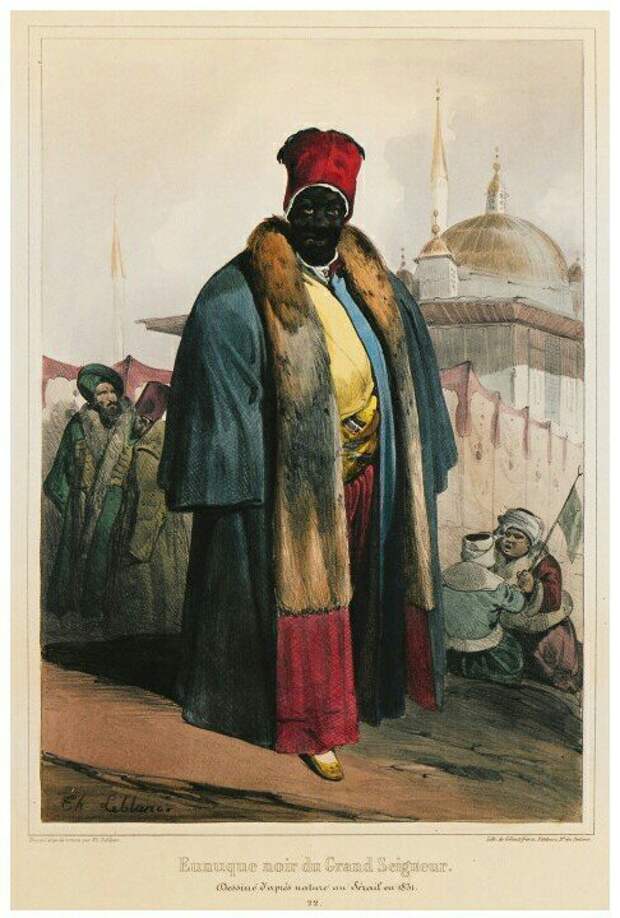 Евнух из дворца султана. Théodore Le Blanc (1800-37), 1831г.