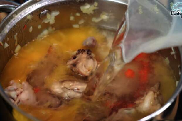 Куриный суп с домашней лапшой и специями без картошки: шаг 5