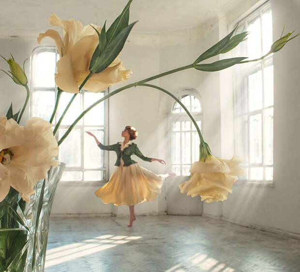 flower-girl-forced-perspective-david-dubnitskiy-1