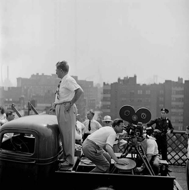 Съемочная группа, 1947 life, Стэнли Кубрик, звезды, знаменитости, режиссеры, фотограф, фотографии, юность гения