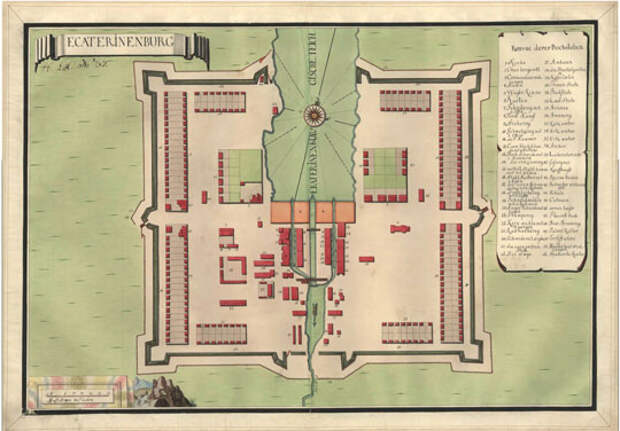 1750 Шведский план Екатеринбурга